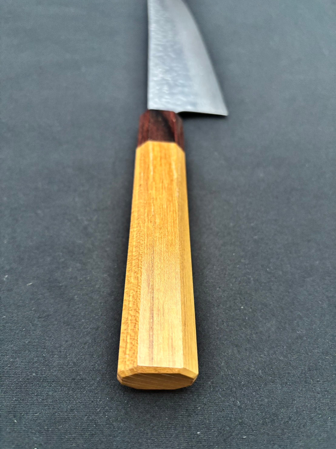 AUS-10 Tsuchime Damascus Gyuto 210mm Zelkova Handle