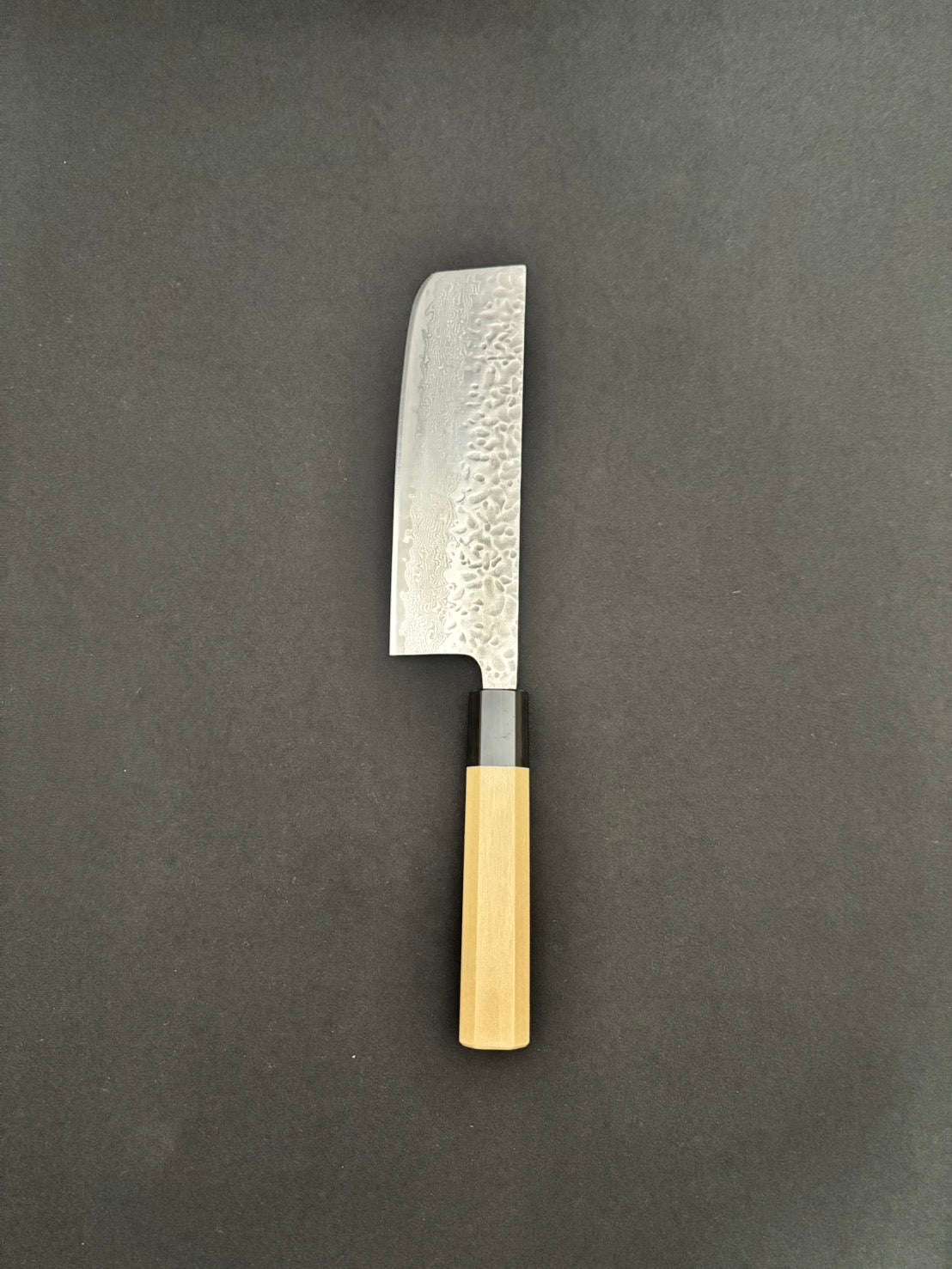 AUS-10 Tsuchime Damascus Nakiri 165mm Magnolia Handle
