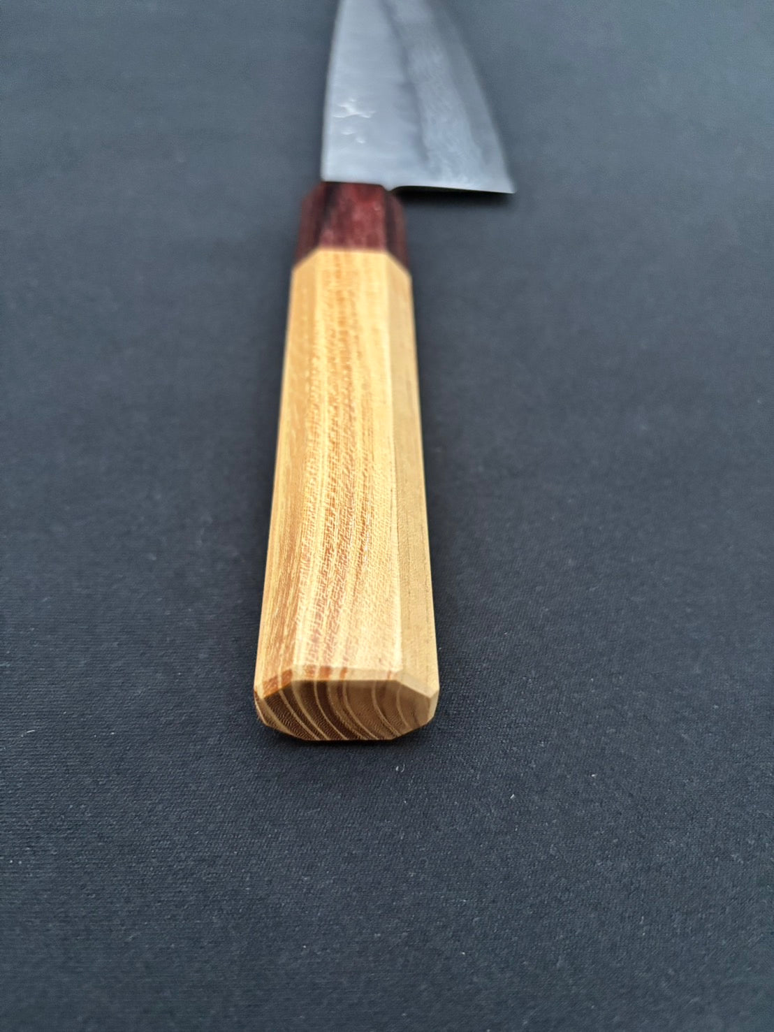 440C Damascus Santoku 165mm Zelkova Handle
