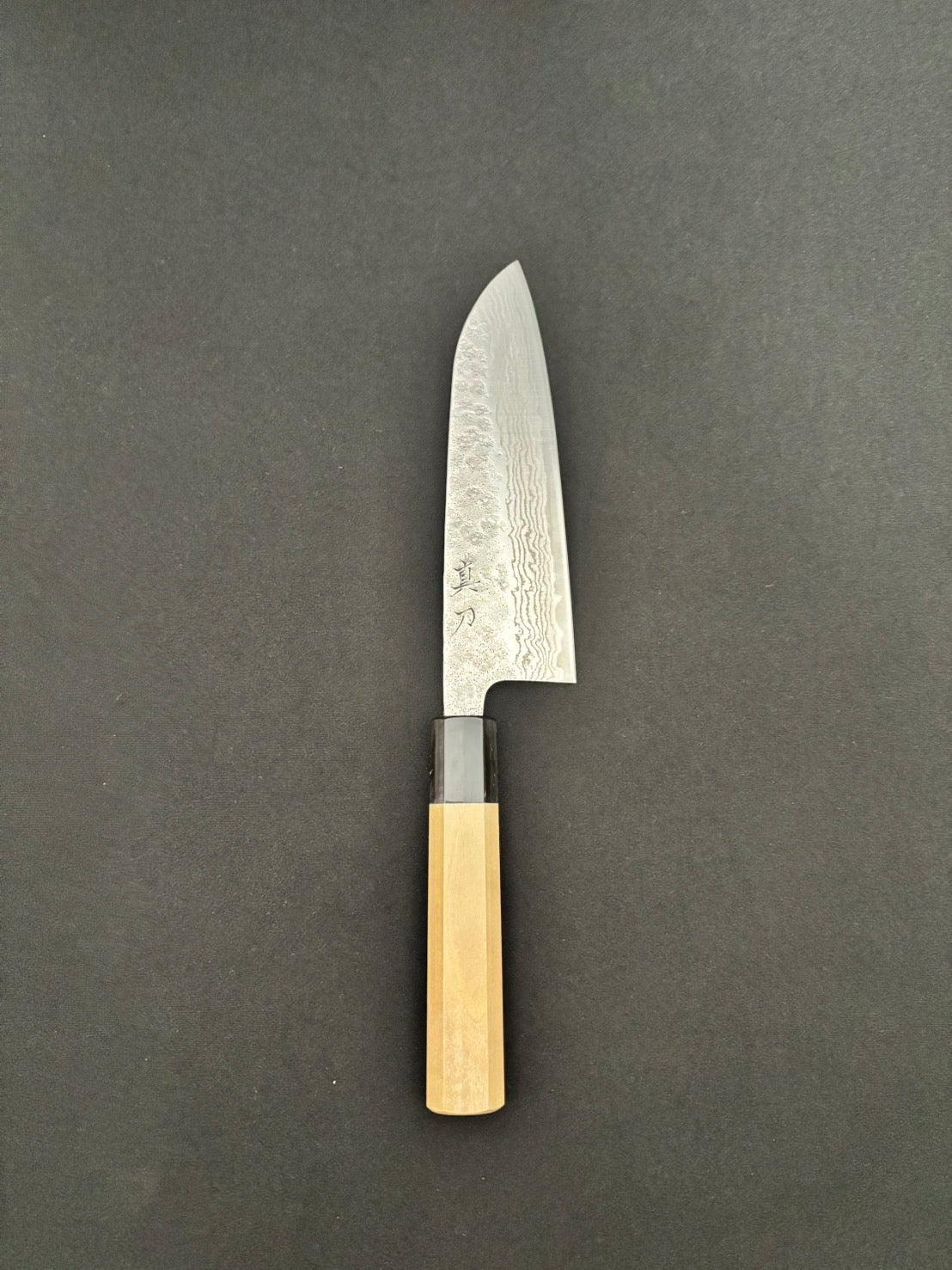 440C Damascus Santoku 165mm Magnolia Handle