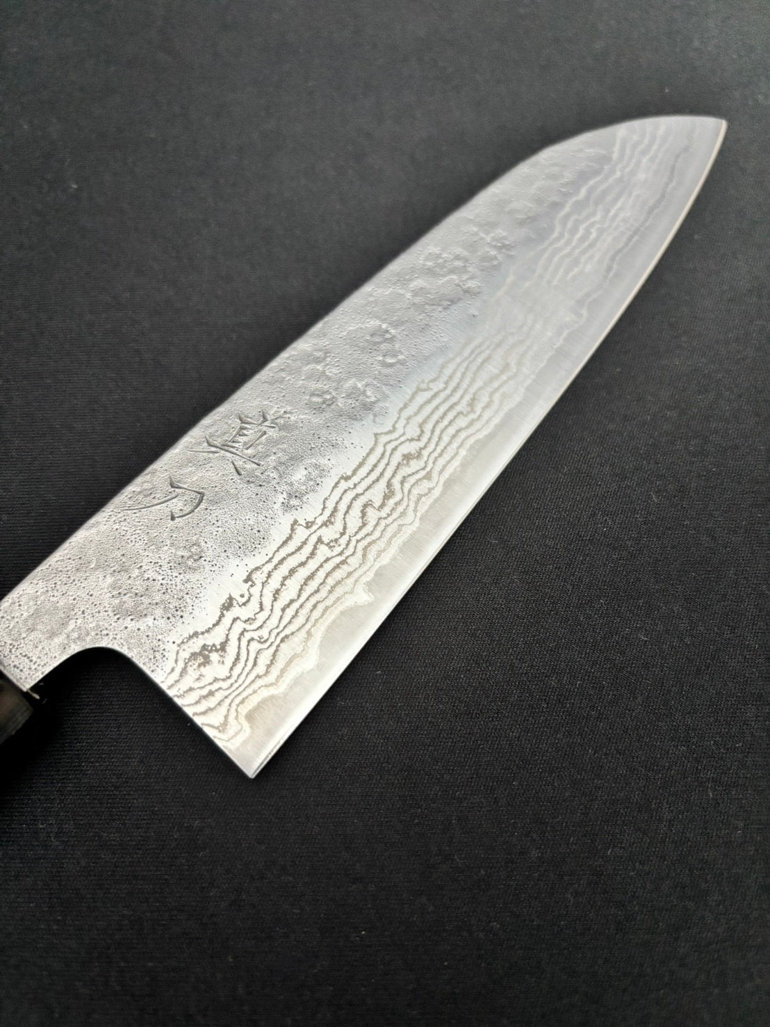 440C Damascus Santoku 165mm Magnolia Handle