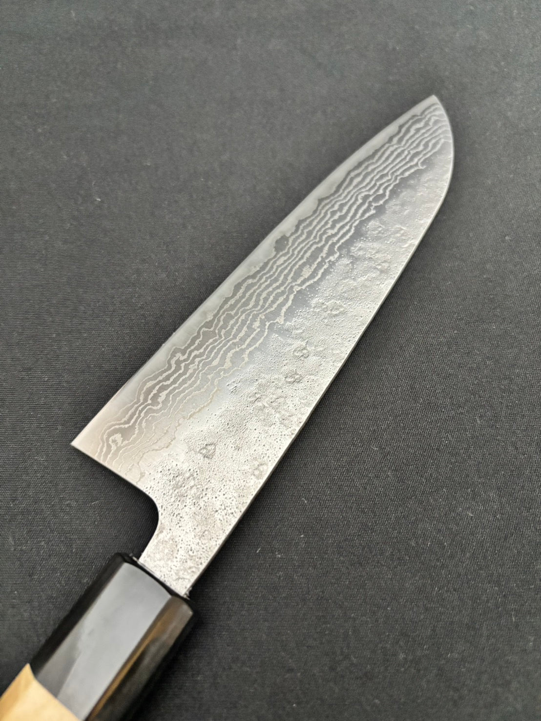 440C Damascus Santoku 165mm Magnolia Handle