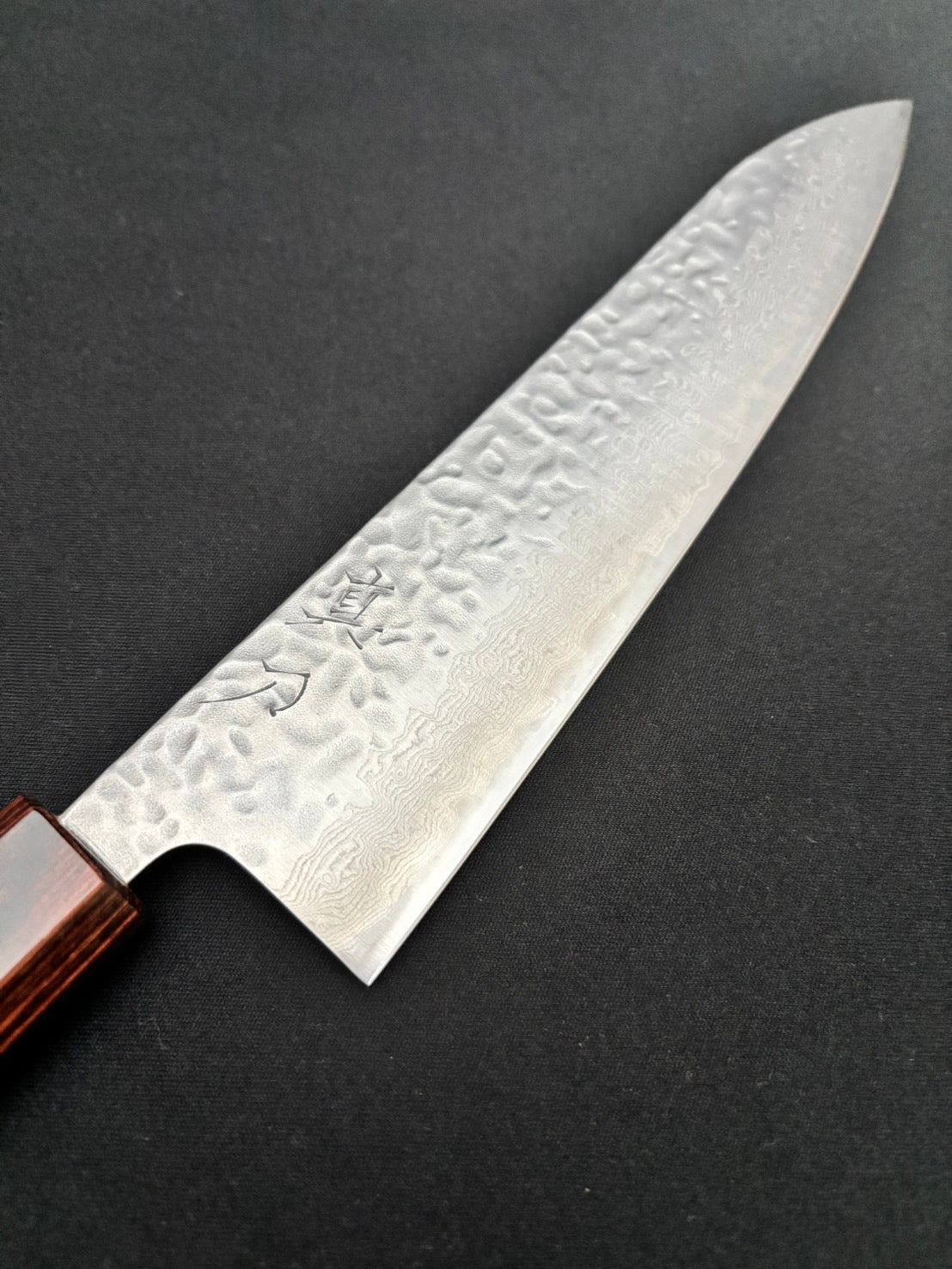 AUS-10 Tsuchime Damascus Gyuto 210mm Zelkova Handle