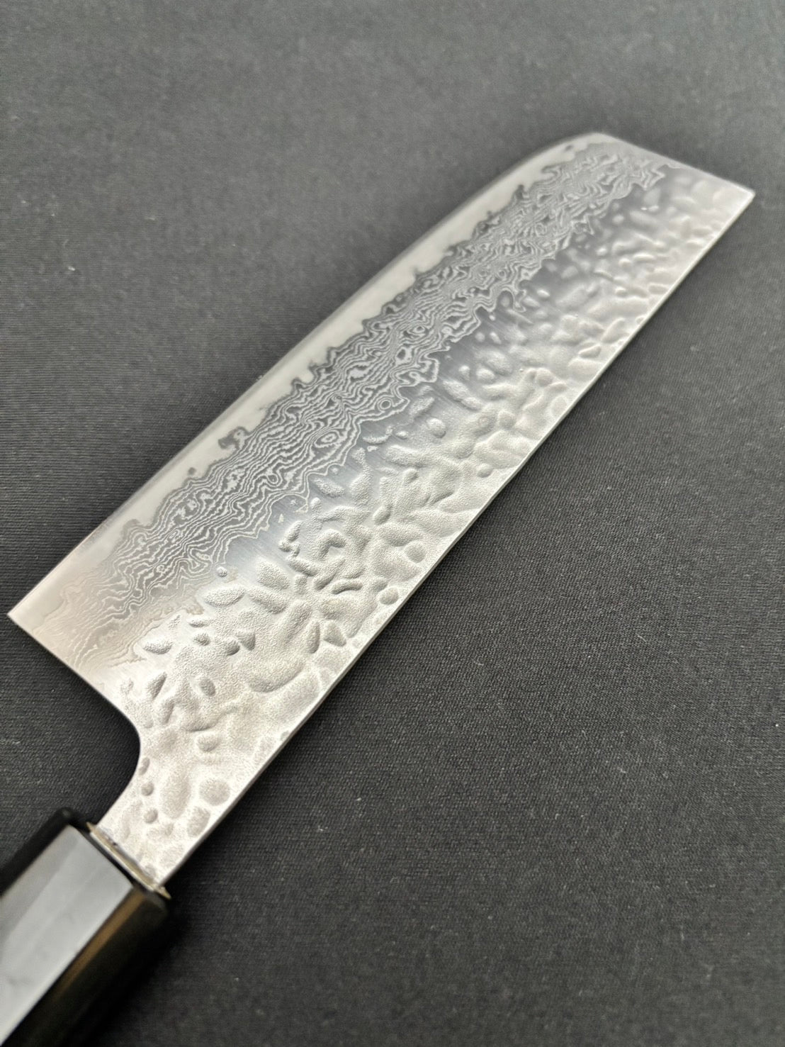 AUS-10 Tsuchime Damascus Nakiri 165mm Magnolia Handle