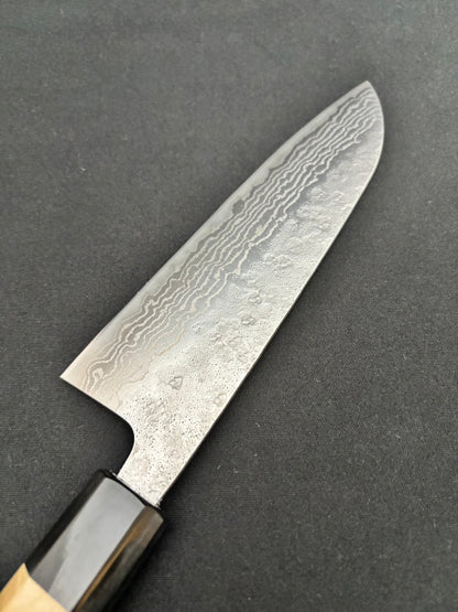 440C Damascus Santoku 165mm Magnolia Handle