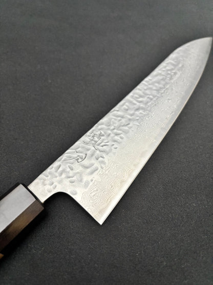 AUS-10 Tsuchime Damascus Gyuto 210mm Walnut Handle